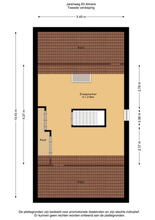 Floorplan - Jarenweg 83, 1335 CH Almere